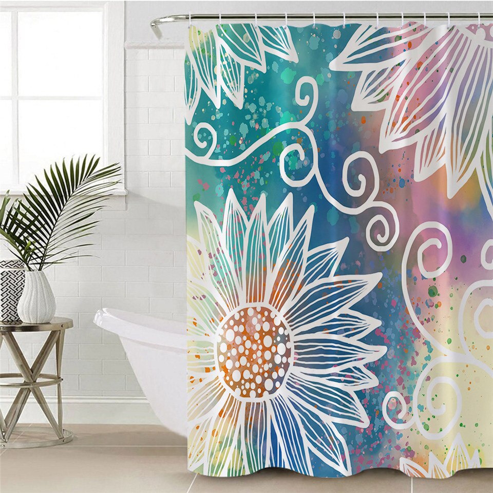 

Mandala - Print Shower Curtain, 180*200cm, 501 Original