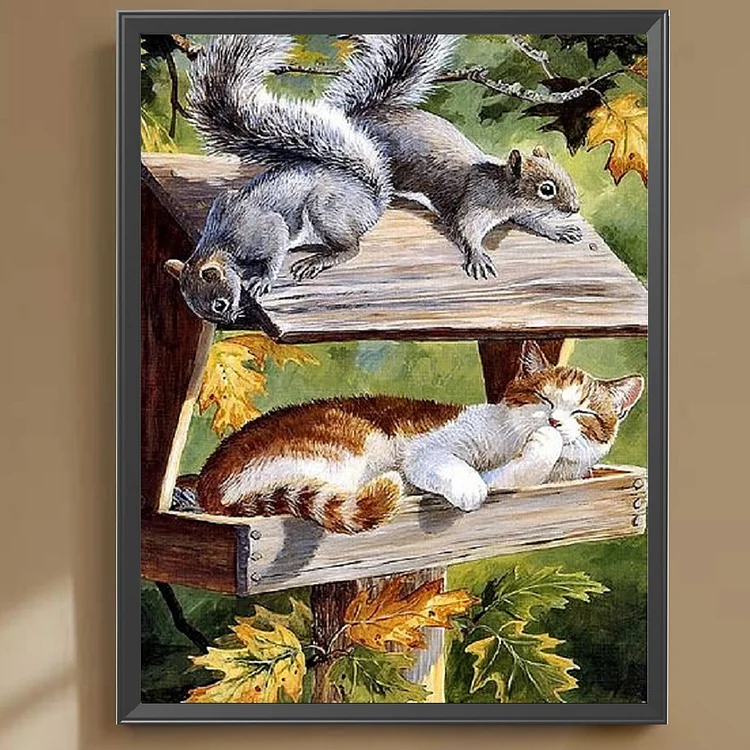 Cat - Full Square - Diamond Painting(30*40cm)