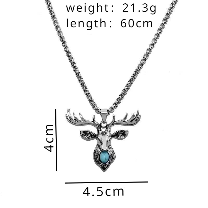 Elegant Minimalist Deer Alloy Acrylic Unisex Pendant Necklace