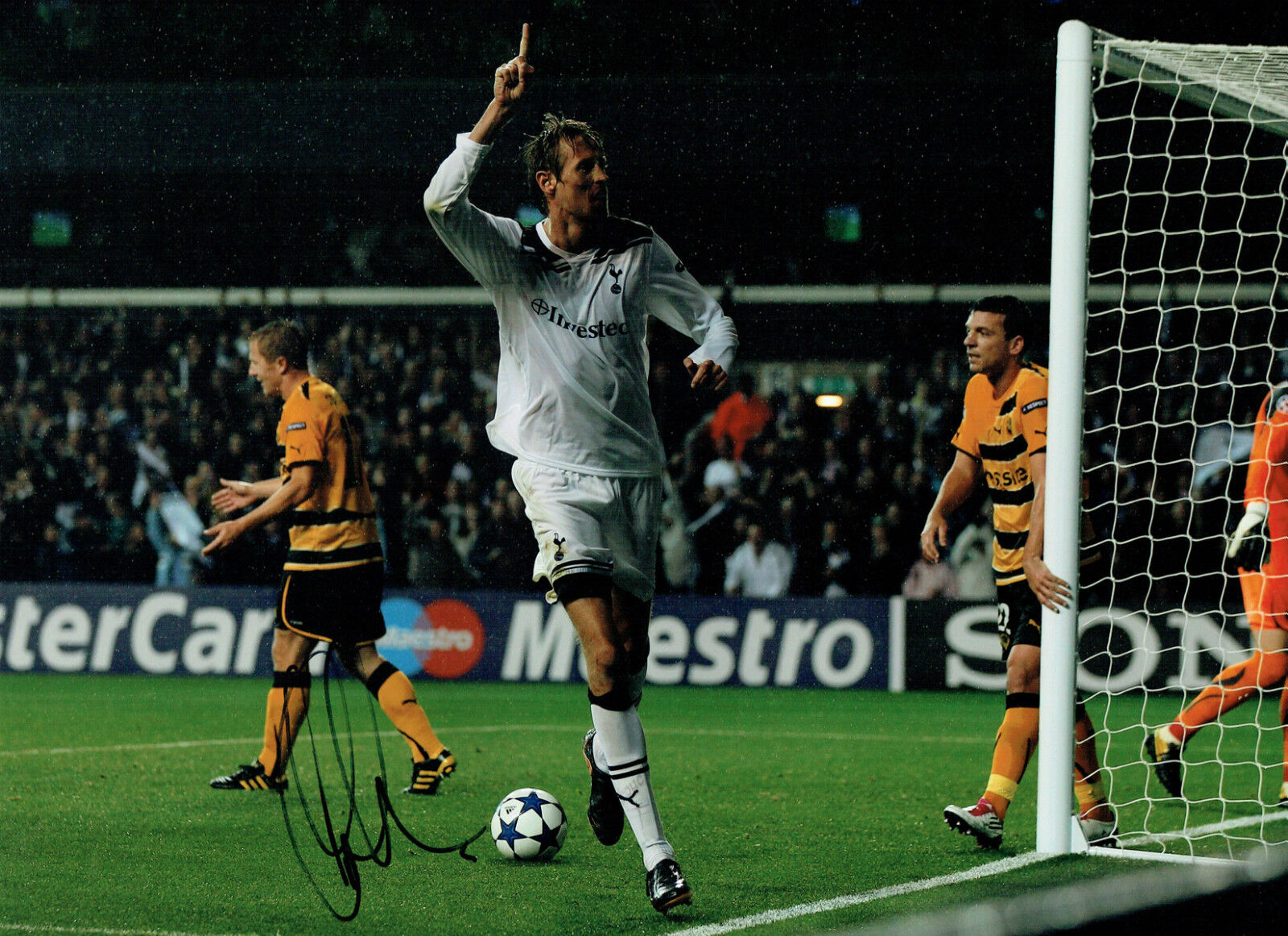 Peter CROUCH Signed SPURS & ENGLAND Large 16x12 Autograph Photo Poster painting AFTAL COA