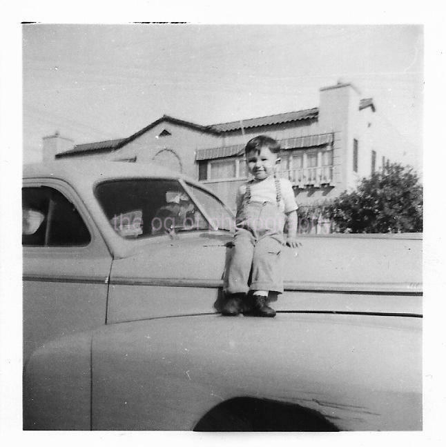 CAR BOY Vintage FOUND Photo Poster paintingGRAPH bwOriginal Snapshot 010 11 K