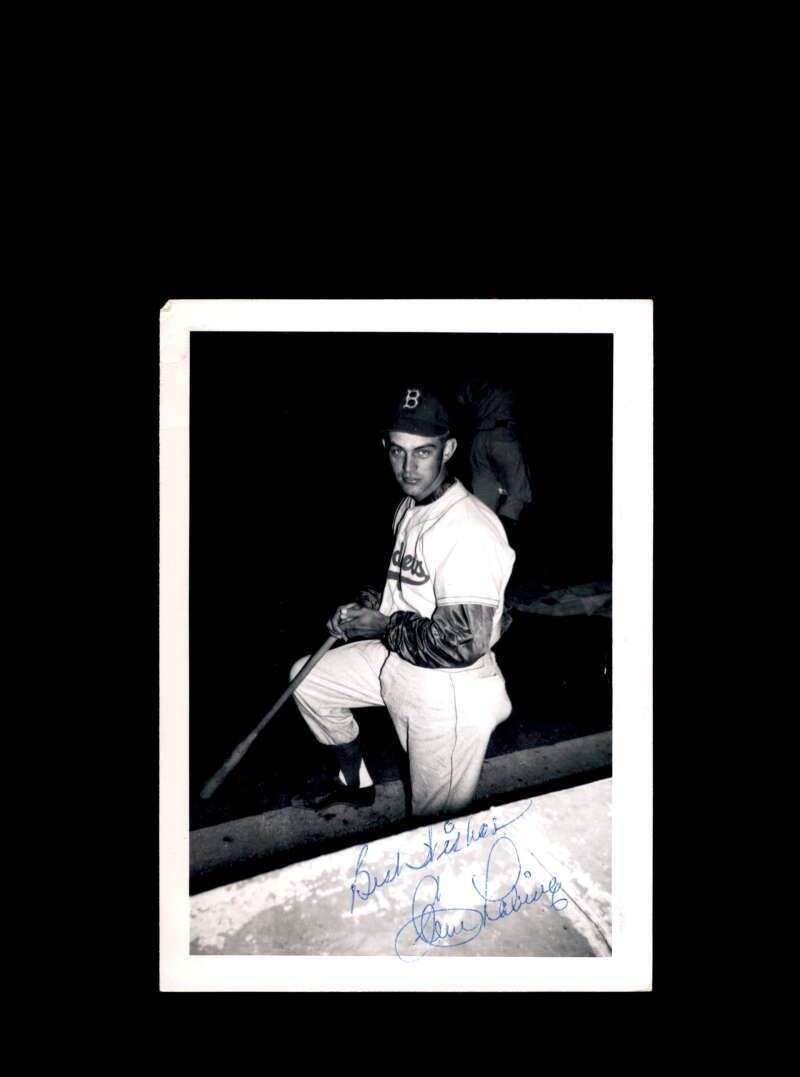 Clem Labine JSA Coa Signed Vintage 4x5 1950`s Brookyln Dodgers Original Photo Poster painting