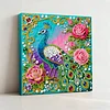 Peacock Art Diamond Painting Kit for Adults Home Decor 25x25cm With Frame