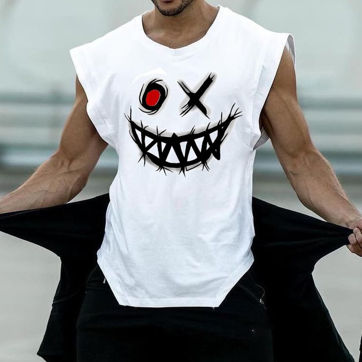 Men's Fashion Print Casual Tank Top