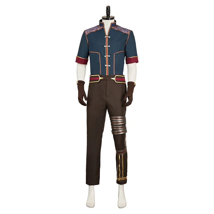 Arcane: League Of Legends 2 (2024) Jayce Green Brown Set Outfits Cosplay Costume