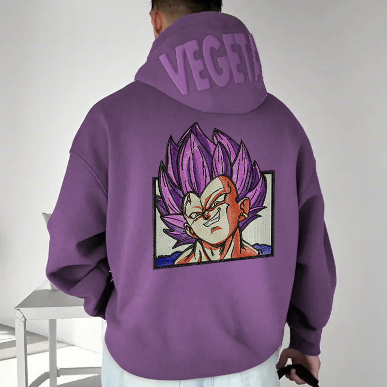 Unisex Puff Print Embroidered Hoodie Vintacrew