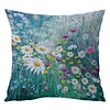 (Multi-Style) Flower Cross Stitch Pillow Cover Kit 11CT Stamped 3 Strands 45x45cm tapestrymarket