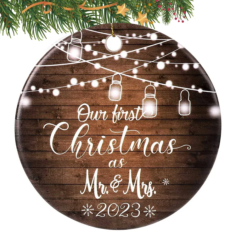 2023 Engaged Christmas Ornament for Couples