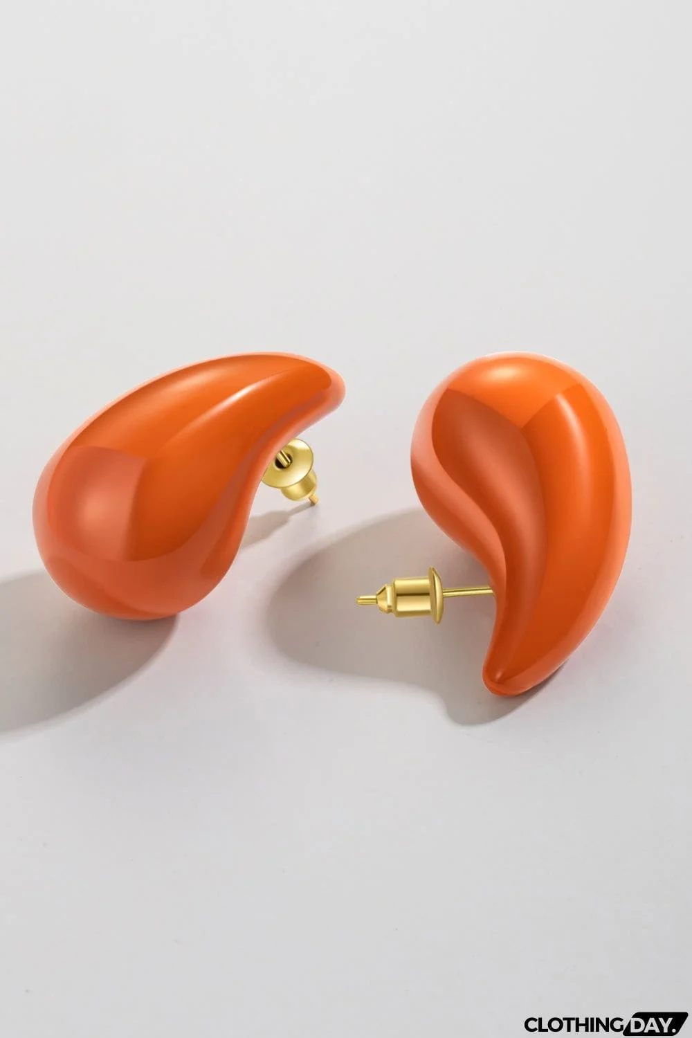 Big Size Water Drop Brass Earrings