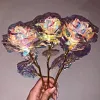 Cadeau color&eacute; de fleur de cristal de rose de galaxie pour la f&ecirc;te des m&egrave;res- pour la f&ecirc;te des m&egrave;res