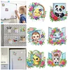 (US Local)6Pcs Acrylic  Animals Diamond Painting Fridge Magnet for Whiteboard
