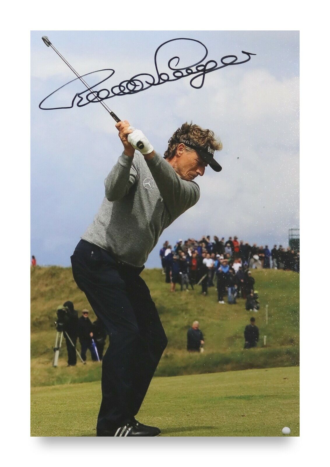 Bernhard Langer Signed 6x4 Photo Poster painting Golf Champion PGA Tour Masters Autograph + COA