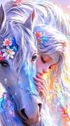 Luxury AB Velvet Diamond Painting Kit - Girl and Horse