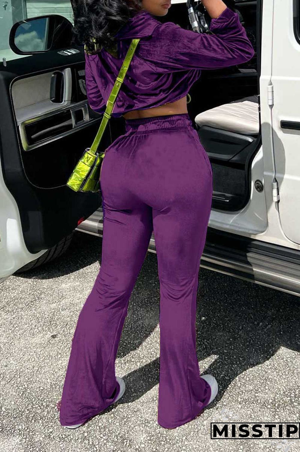 Rose Red Casual Solid Patchwork Zipper Hooded Collar Long Sleeve Two Pieces