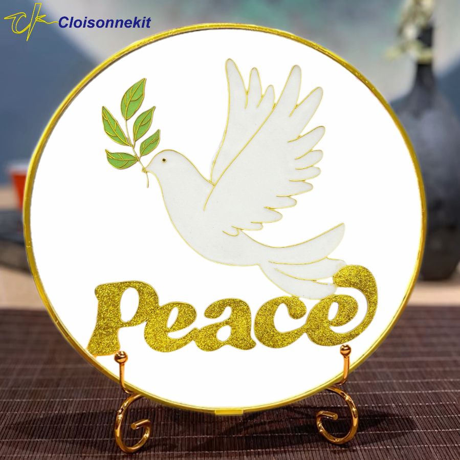 Peace Dove- DIY Cloisonne Painting Art Kits - Cloisonnekit