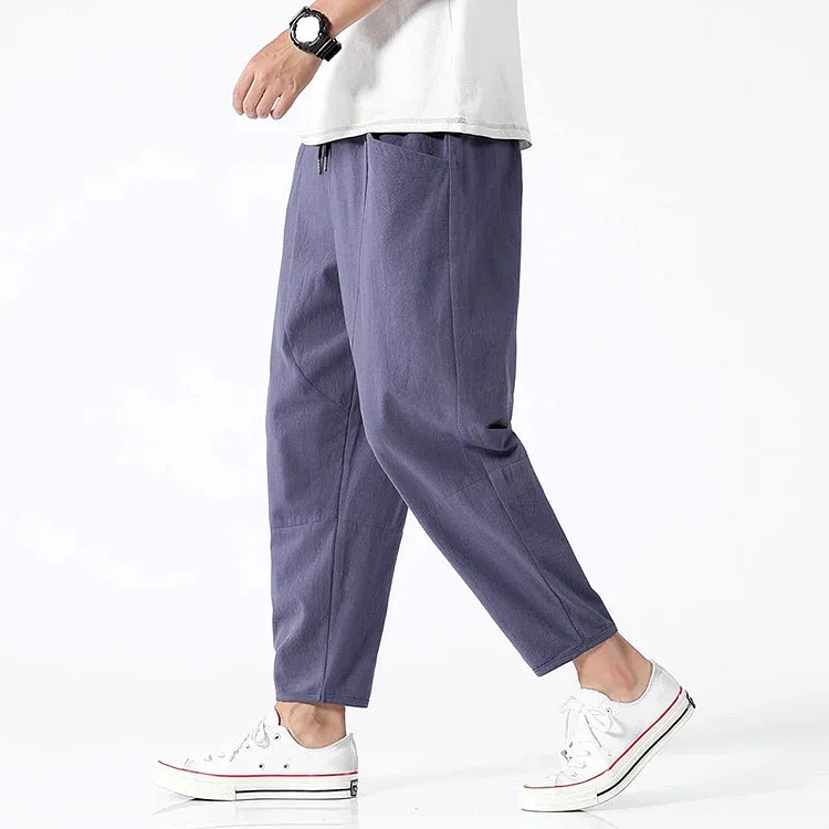 Kyoto Linen Cropped Pants QueenFunky