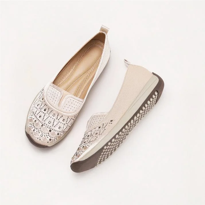 Women’s Daily Comfortable Lightweight Breathable Arch Support Slip-On Sneakers Radinnoo.com