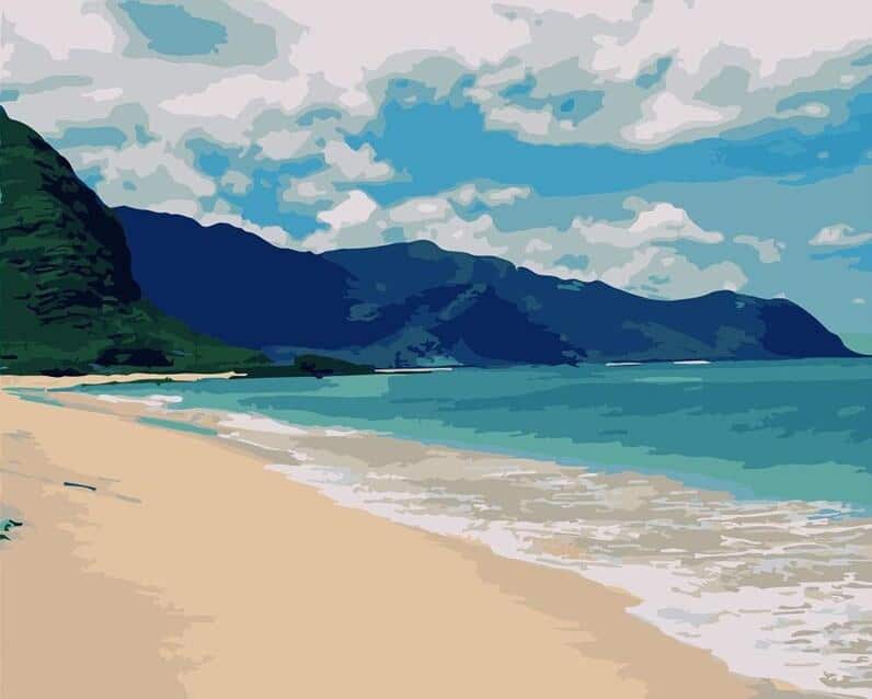 

Islands and Beaches – Paint By Numbers - 40*50CM, 501 Original