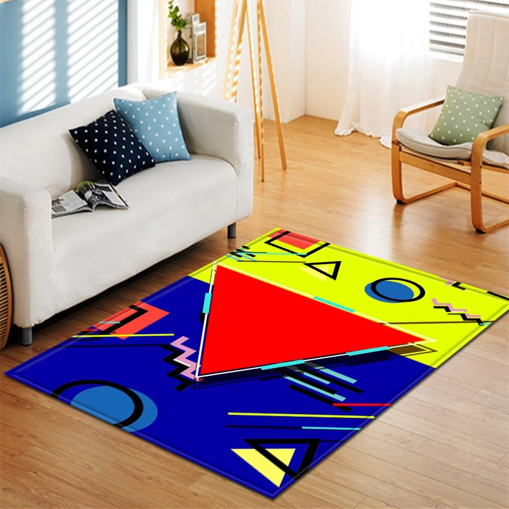 Christmas Living Room Carpet Kids Room Carpet Home Bedroom Bedside Mats Hallway Floor Decoration 3D Large Rug