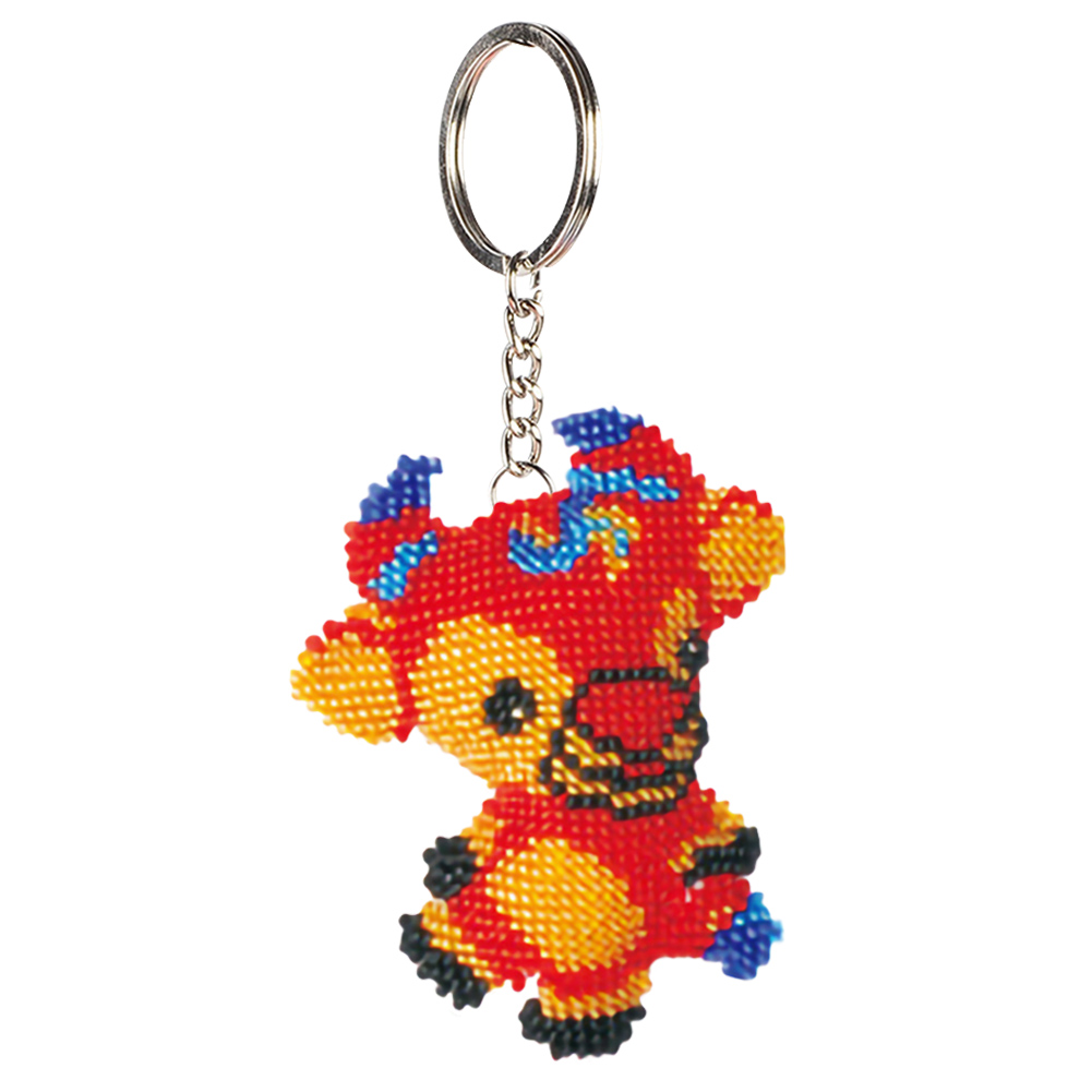 

Chinese Zodiac-Cow - Bead Embroidery Cross Stitch - Keychain, 501 Original