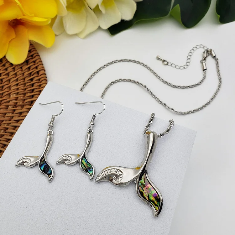 Azure Gemstone Earrings and Necklace
