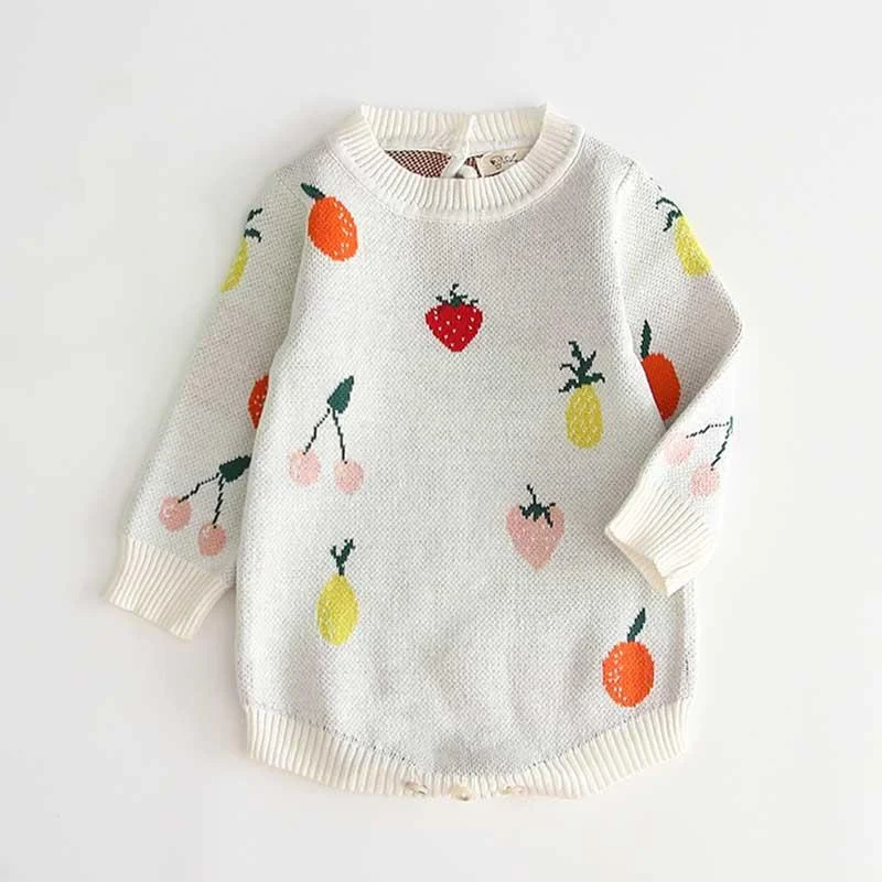 Newborn Baby Girls Boys Knitted Romper Baby Clothes Cotton Pompom Woolen Baby Rompers Ruffle Infant Baby Boys Jumpsuit Overalls