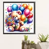(40*40cm)Bear - Round Partial AB Drill Diamond Painting