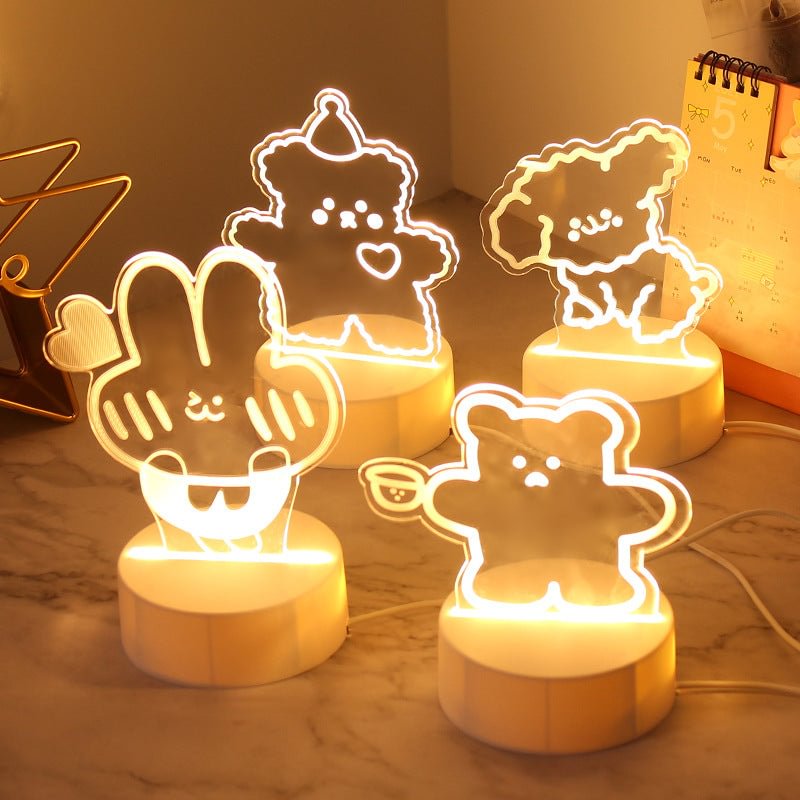 Cute 3D Acrylic Lamp