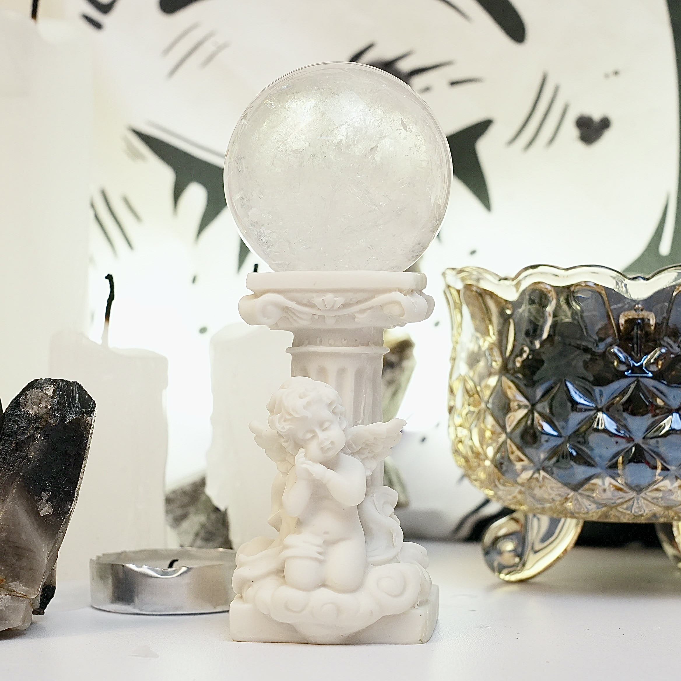 Angel Baby Sphere Holder