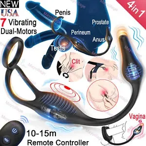 pornhint Pornhint Vibrating Anal Plug Dildo Male Prostate Massager Cock Ring Vibra