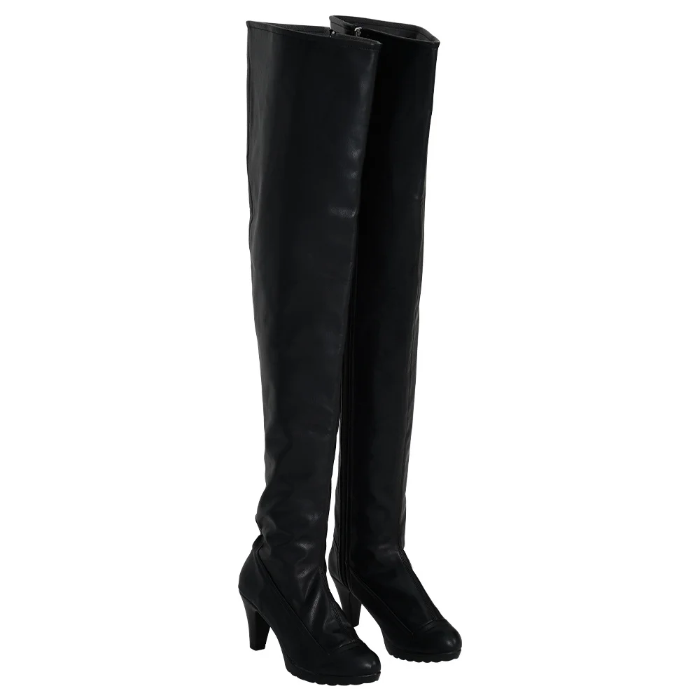 Resident Evil 4 Remake Ada Wong Black Cosplay Boots