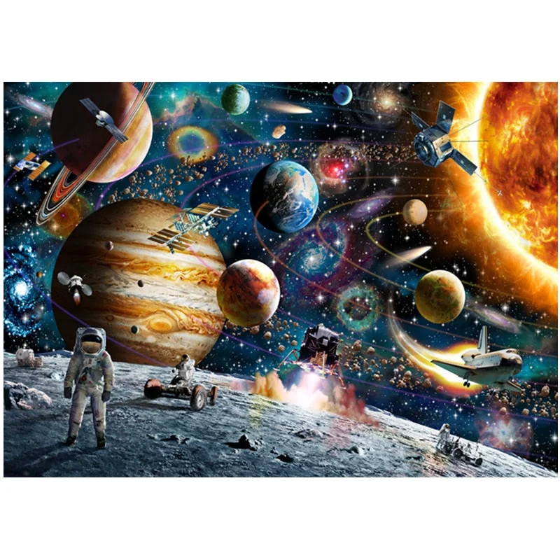 Jigsaw Puzzles 1000 Pieces Children Adult Decompression Games Educational Toys Birthday Gifts Space Odyssey Picture