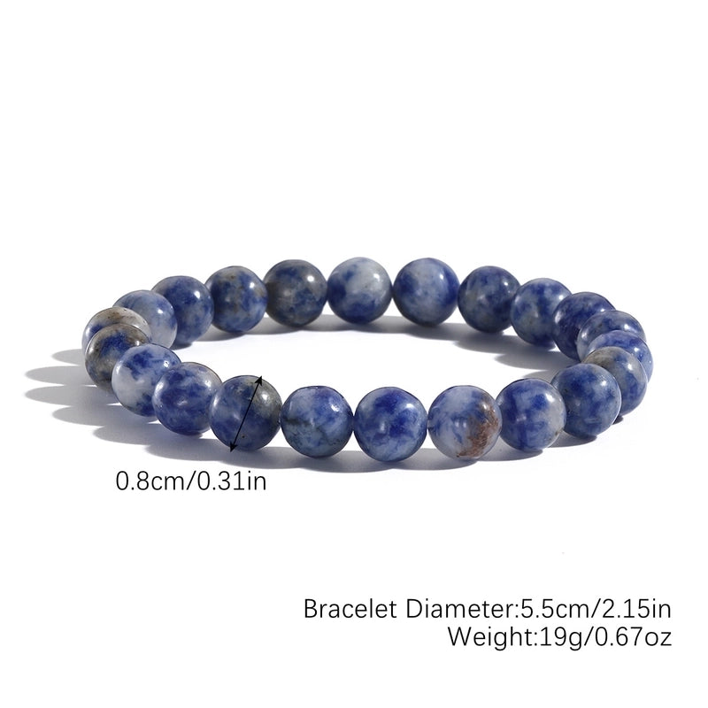 Retro Round Natural Stone Bracelets In Bulk