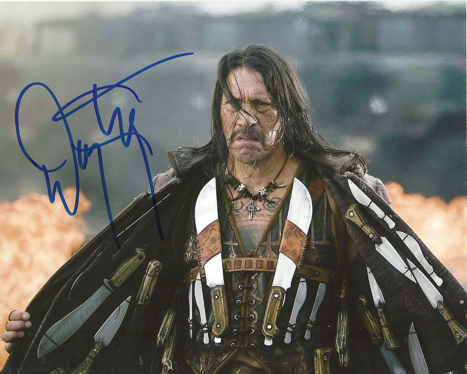 DANNY TREJO 'MACHETTE' MACHETTE KILLS SIGNED 8X10 PICTURE *COA 2