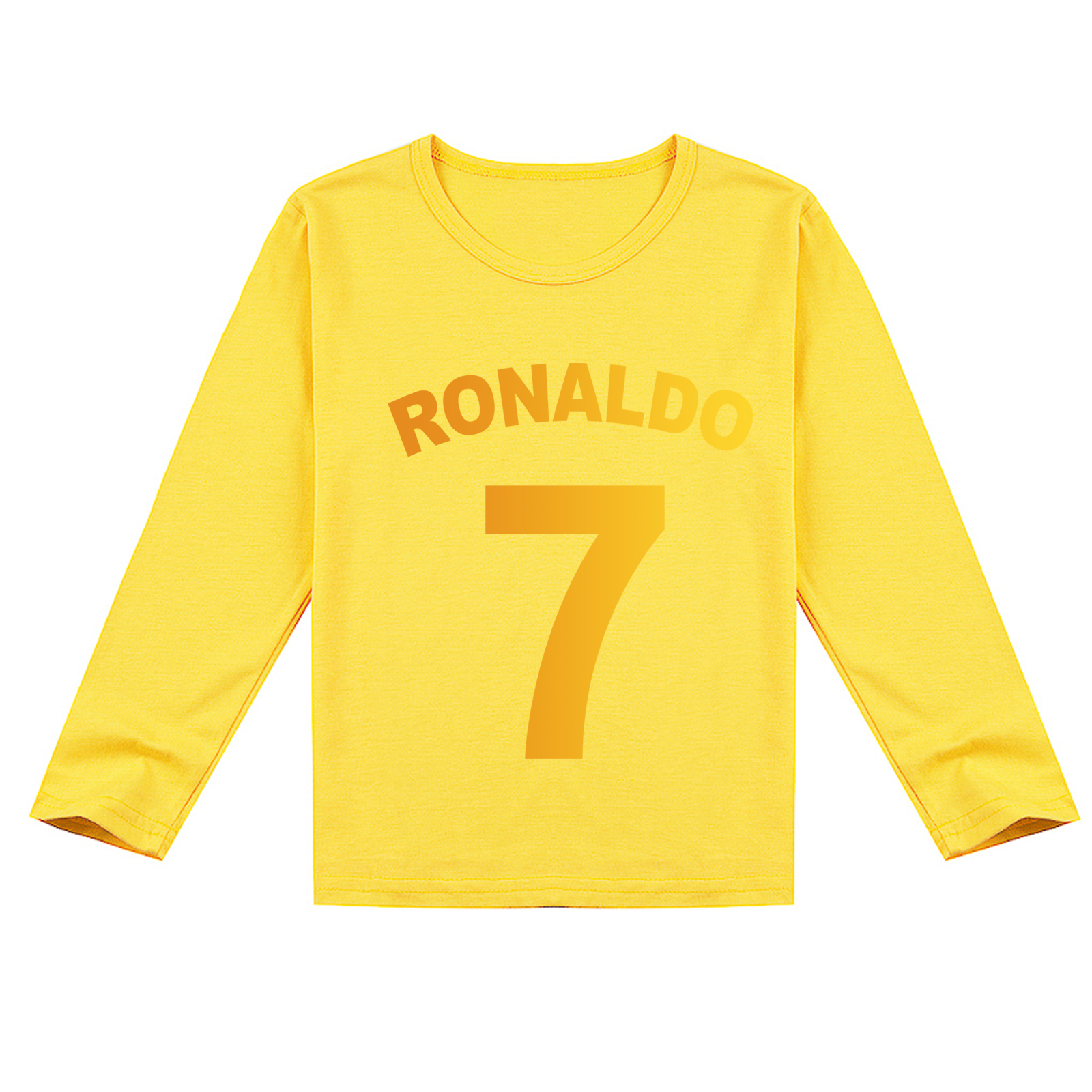Mayoulove Cristiano Ronaldo Long Sleeve T-Shirt for Kids - Unisex Soccer Fan Gear, Cool  Stylish Sportswear-Mayoulove
