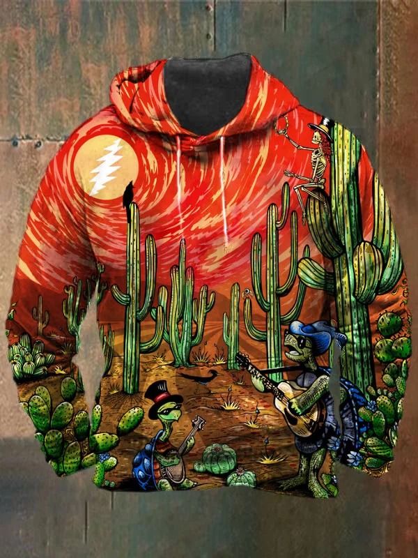 Unisex Terrapin Print Heavyweight Hoodies