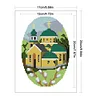 Bead Embroidery - Partial Printed 9CT Winter House(17x25 CM)