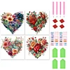 Promotion 4Pcs/set Diamond Painting-DIY Full Round Drill Love Flower(30*30cm)