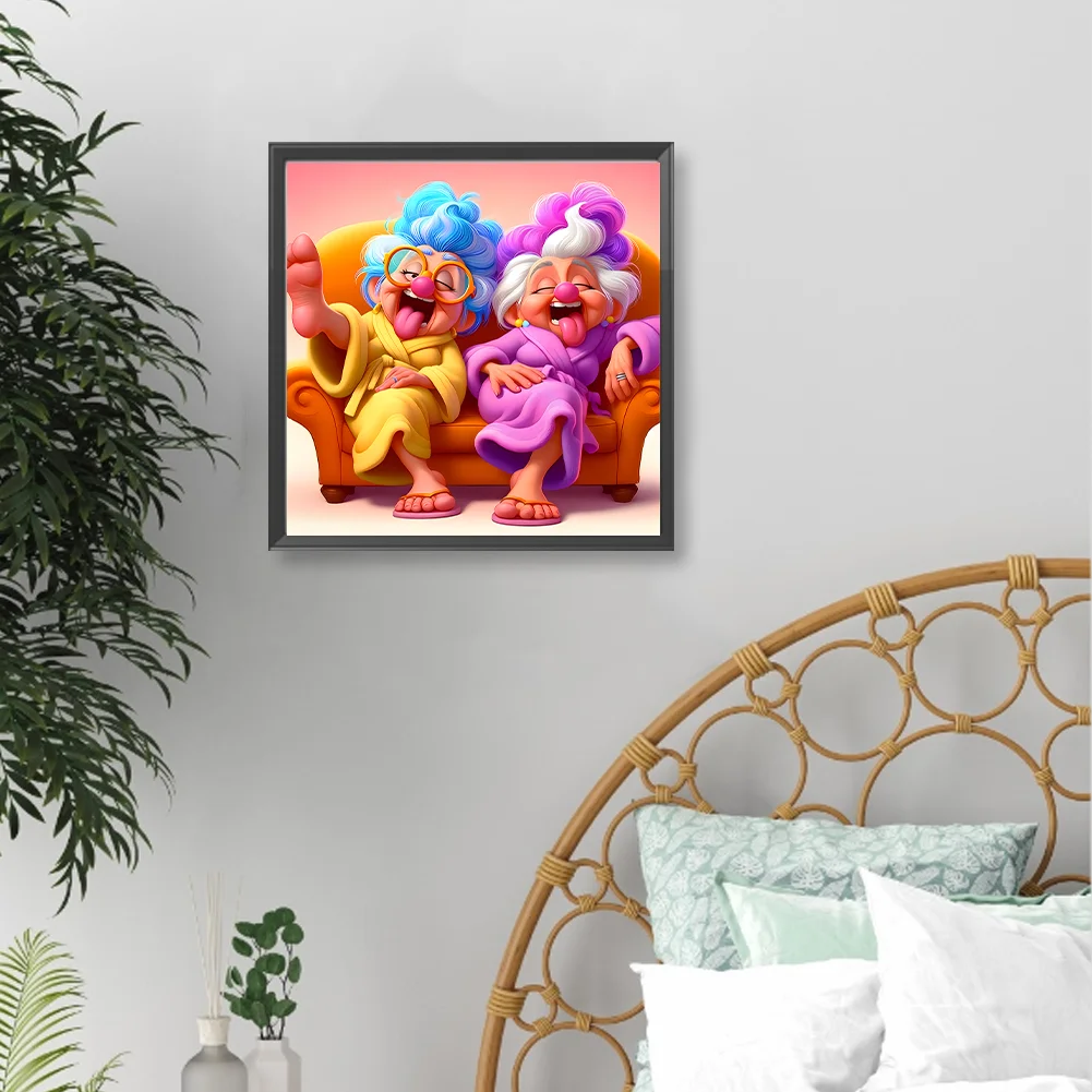 Diamond Painting - Full Round Drill - Grandma(Canvas|40*40cm)