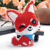 Bead Embroidery - 2Pcs Pink Fox Bead Cross Stitch Keychain Kit