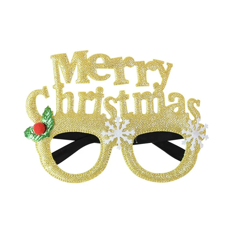 2022 Merry Christmas Glasses Santa Claus Snowman Christmas Decorations For Home Xmas Natal Navidad Decor New Year Kids Gifts