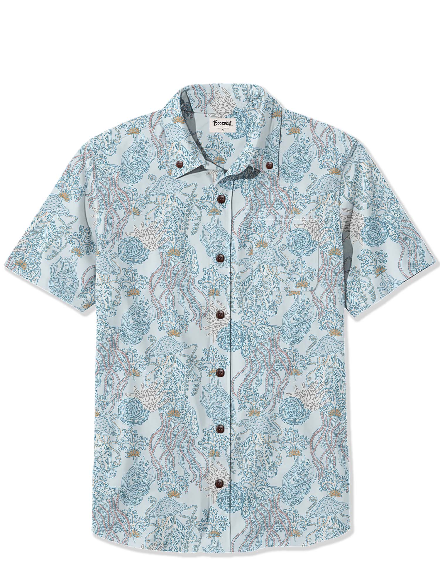 [Andréa Leonelli X Boozelele]Serene Jellyfish - 100% Cotton Shirt