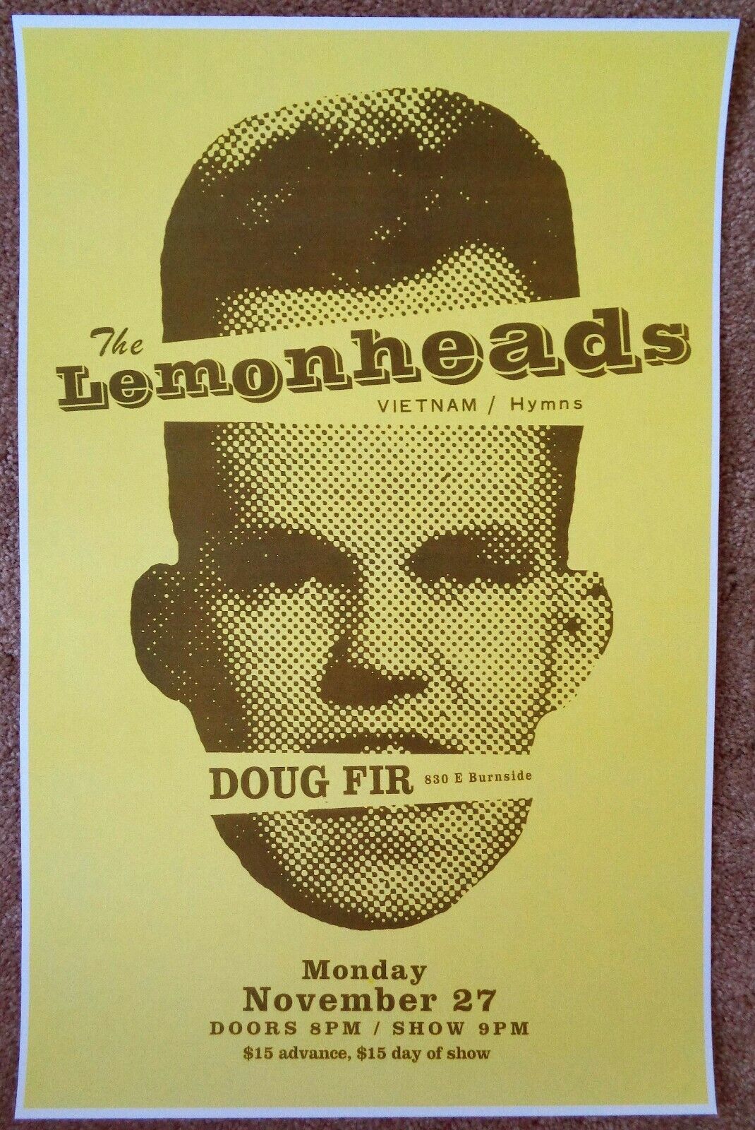 THE LEMONHEADS 2006 Gig POSTER Evan Dando Portland Oregon Concert