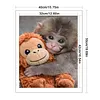 Punch Monkey-11CT Stamped Cross Stitch 40*50cm tapestrymarket