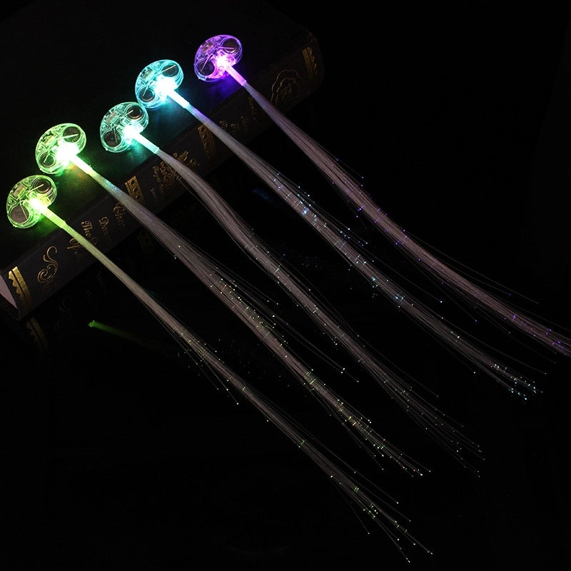 Led Colorful Luminous Braid Fiber Optic Braid Party Festival Supplies