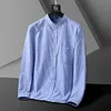  Gioiacombo&trade; Camicia a maniche lunghe a righe casual da uomo