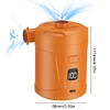 Electric Air Pump 4300Pa Mini Air Pump for Air Boat Swimming Ring (Orange)