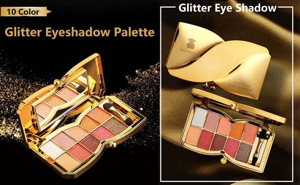 Glitter Eyeshadow Palette 10 Colors 