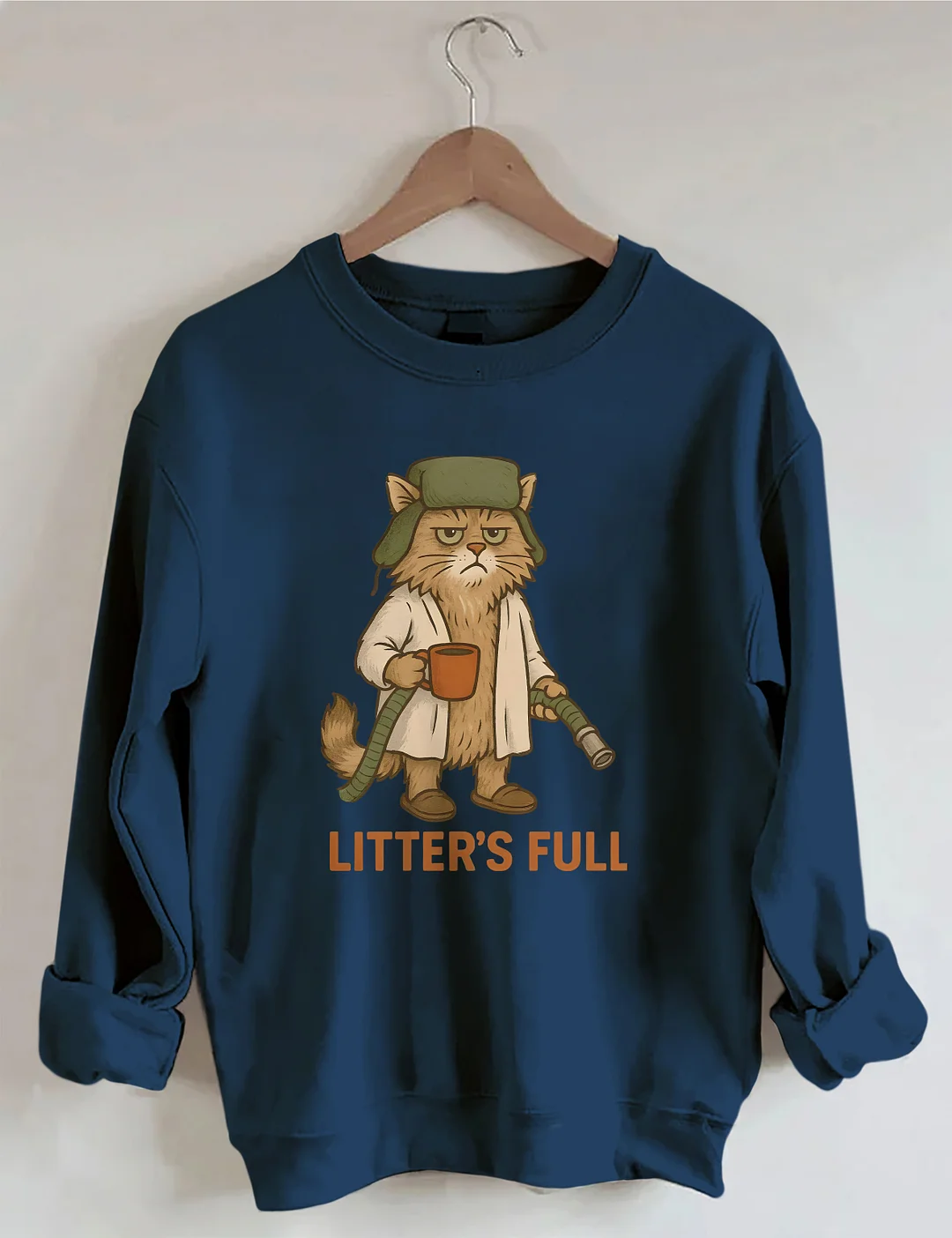 Litter's Full Christmas Vacation Cat Sweatshirt