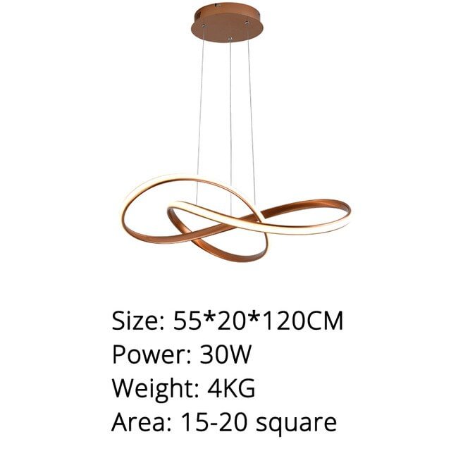 New Design Gold Hanging Pendant Lamp 60W For 10-15Square Meters Bedroom Pendants Led Kitchen Led LightPendant Lamp